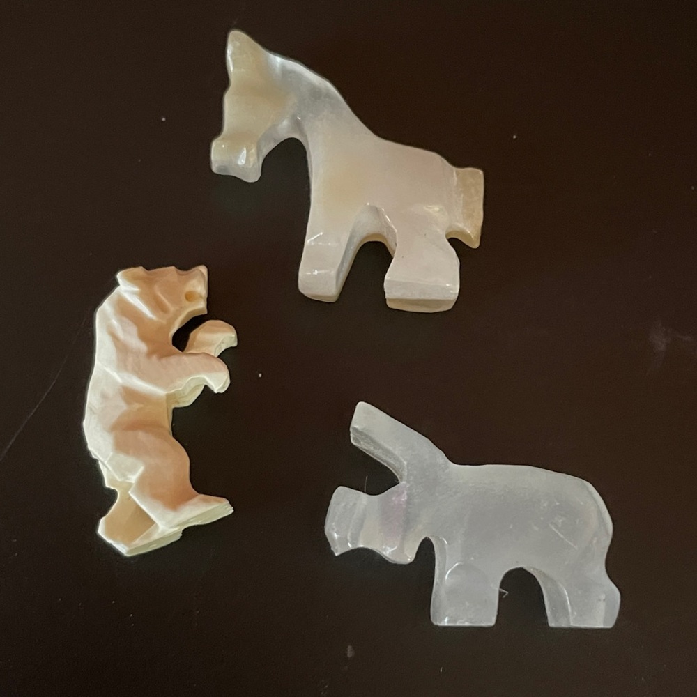 Bundle of 3 Miniature animals spirit animals stone